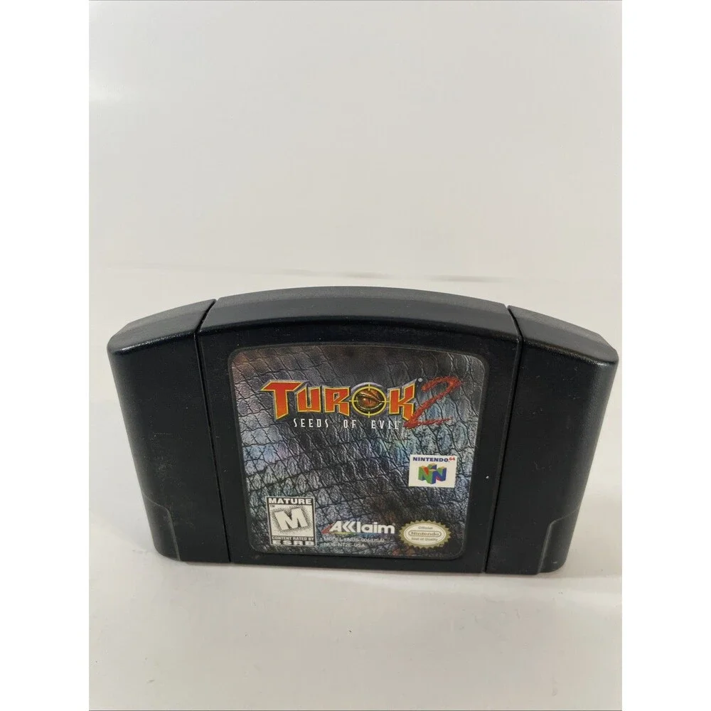 Turok 2: Seeds of Evil Nintendo 64 N64 Authentic Cartridge Tested